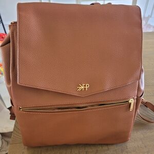 Freshly Picked Classic II Diaper Bag Backpack, Wipeable Vegan Leather Diaper Bag